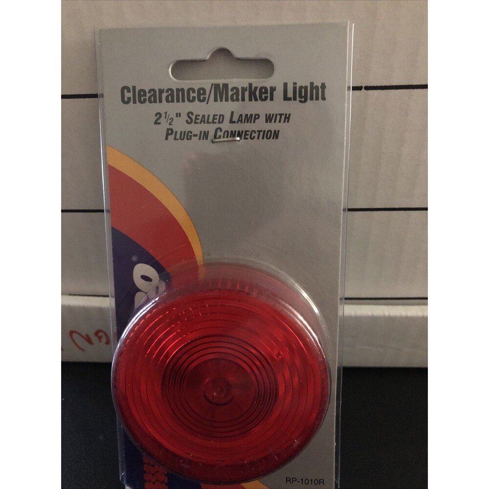 RoadPro RP-1010R Red 2.5” Clearance/Marker Light Plug In Connection NIP